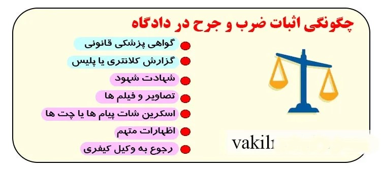 مجازات ضرب و جرح